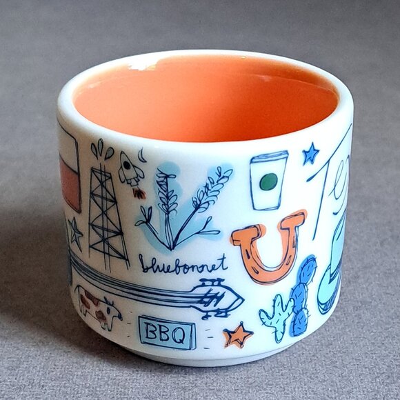 Starbucks: Texas Been There Series USED 2 oz Espresso Mug (Coffee, 2019) PM - Picture 3 of 7